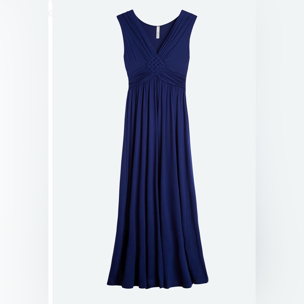 Gilli Navy Jessie Knot Maxi Dress- New with Tags